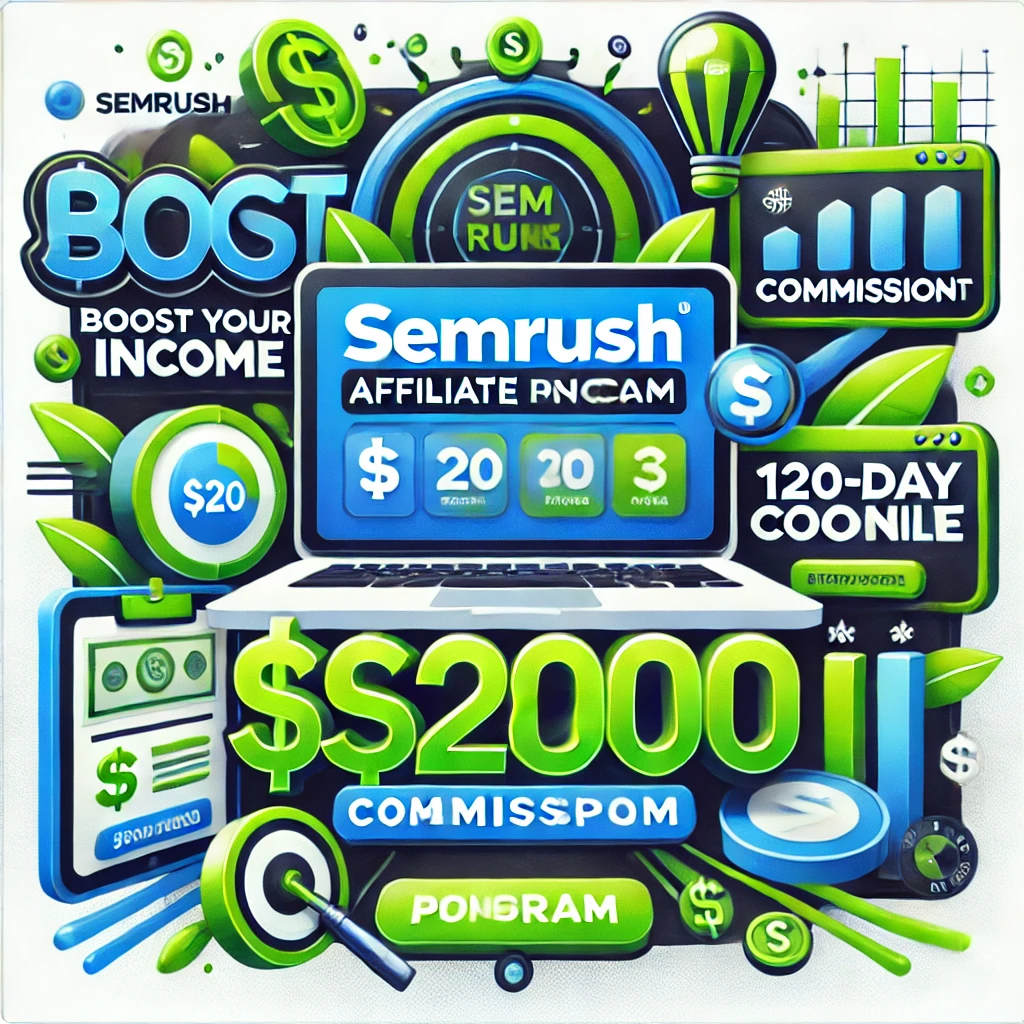 Earn high commissions with the SEMrush affiliate program – $200 per sale.