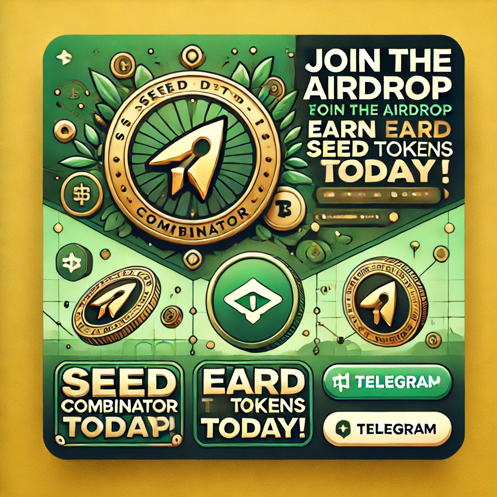 Seed Combinator airdrop guide for earning SEED tokens through Telegram tasks.