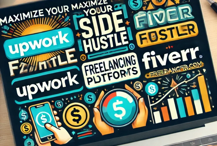 "Freelancing platforms comparison for side hustles, including Upwork, Fiverr, and Freelancer."