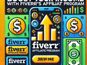 Dashboard showing Fiverr affiliate commission plan and earnings data.