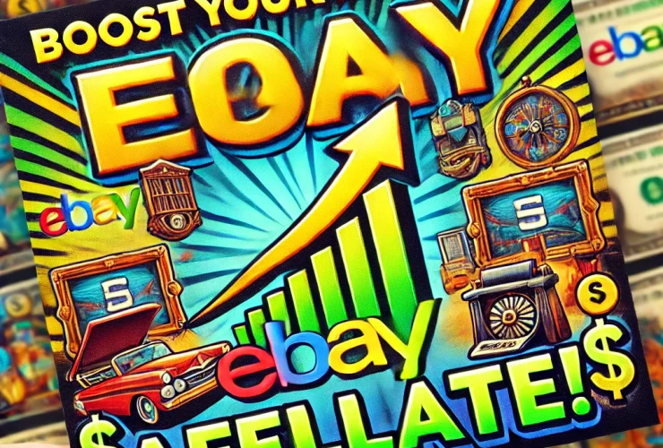 Maximize earnings with the eBay Partner Network affiliate program, featuring collectible items, antiques, and rising income potential, showcasing profitable niches for affiliate marketers.