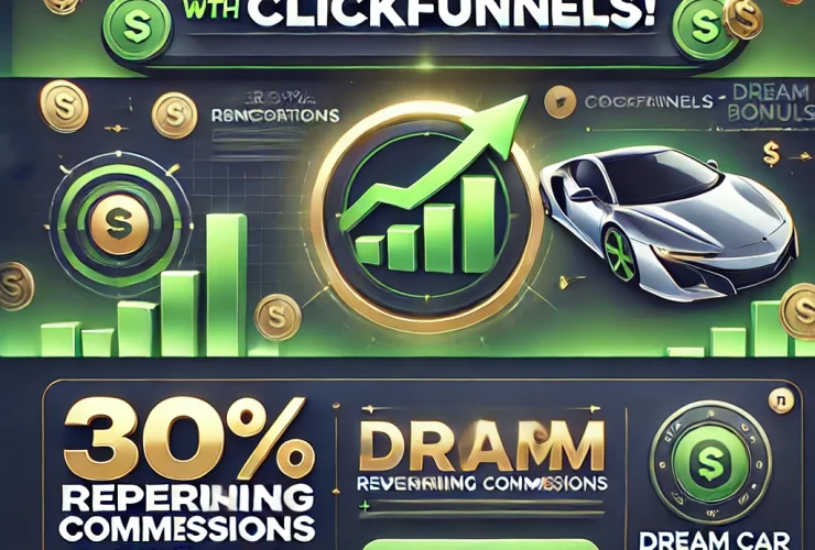 ClickFunnels affiliate dashboard with tracking and earnings tools.