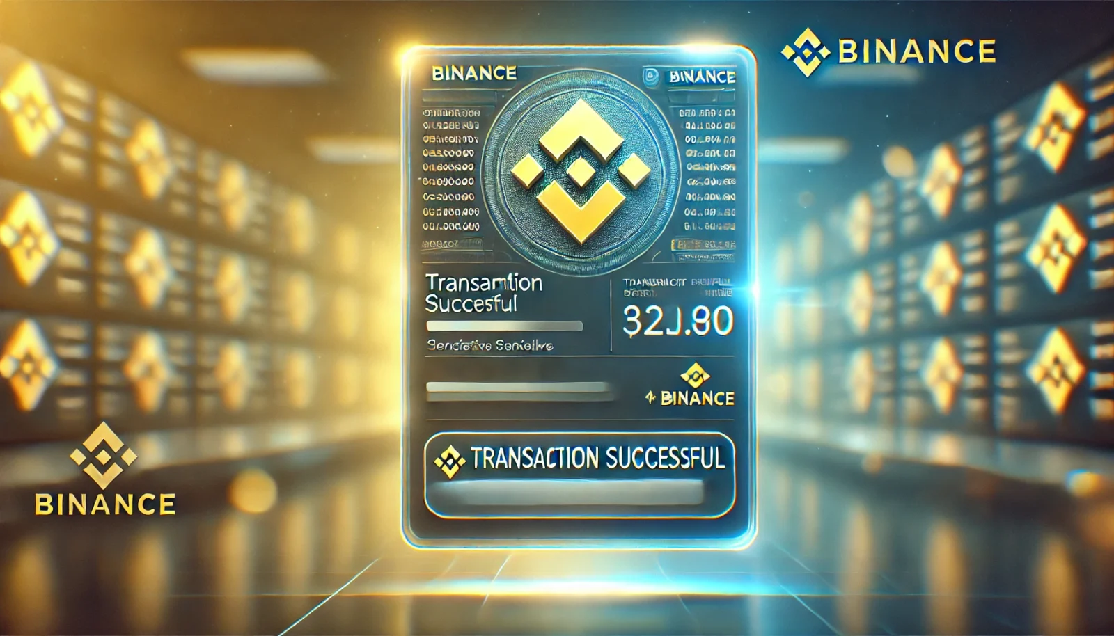 Verified Binance payment proof showing a successful transaction with the Binance logo, a digital wallet screenshot, and a transaction confirmation banner, emphasizing trust and reliability.