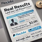 FlexJobs verified payment proof featuring PayPal or direct deposit, demonstrating the real earning potential of remote and flexible jobs.