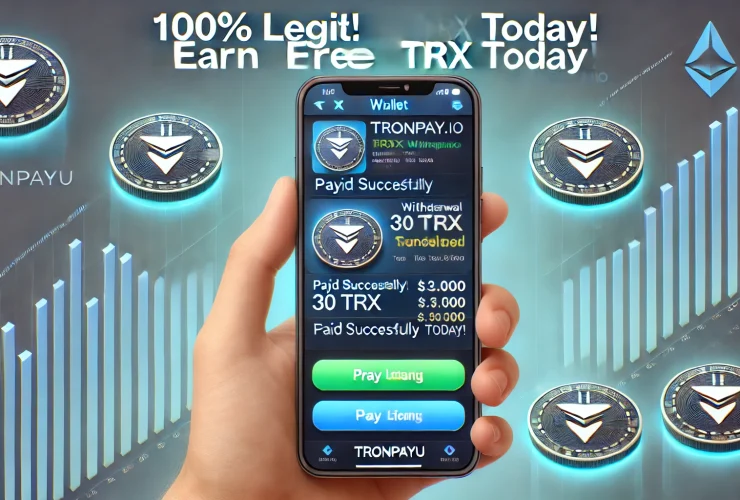 Payment proof showing successful TRX withdrawal from Tronpayu.io, highlighting the earning potential of the platform for new users.