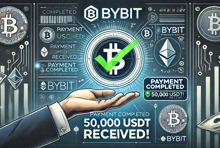 Bybit showing 50,000 USDT prize received, highlighting trading competition rewards for day traders and swing traders.